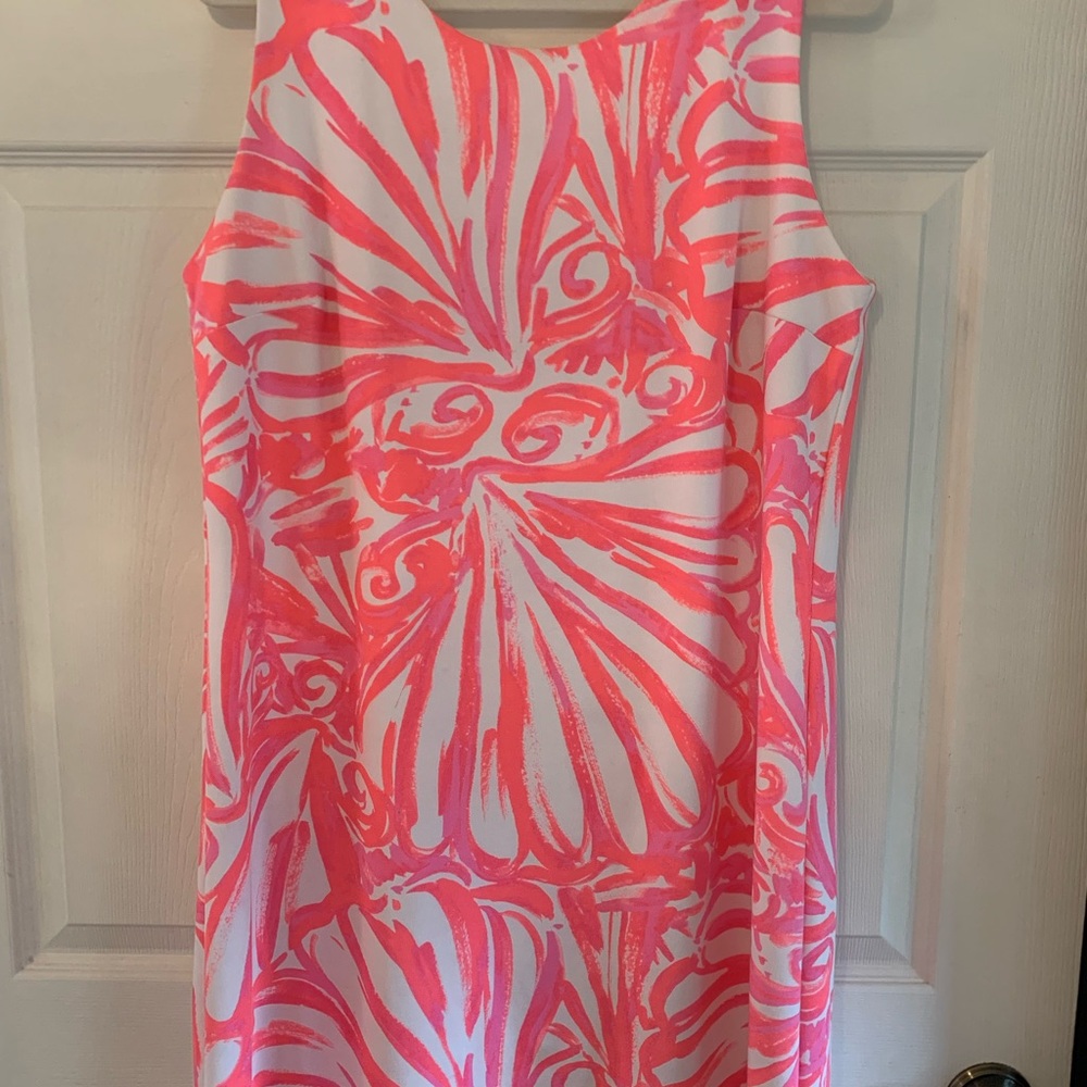 Lilly Pulitzer Coral and White Mini Dress